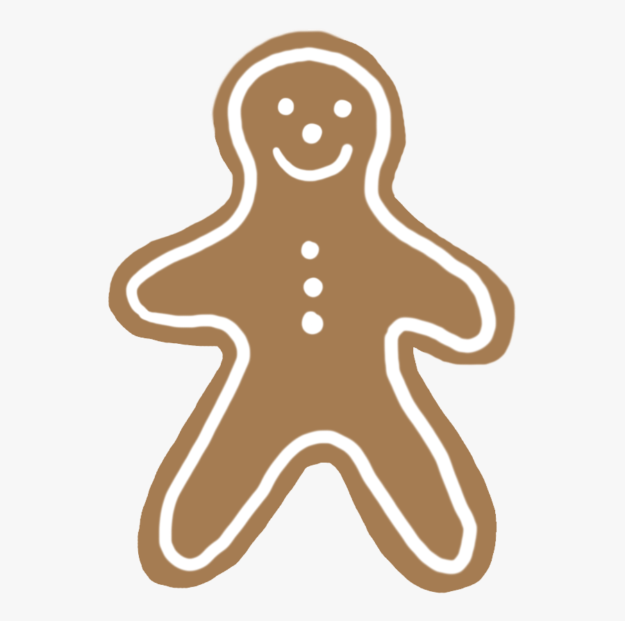 Gingerbread Man - Christmas Clipart, Transparent Clipart