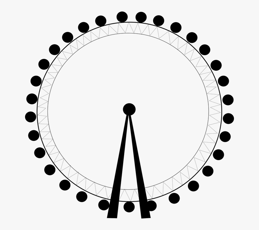 London Eye Clip Art, Transparent Clipart