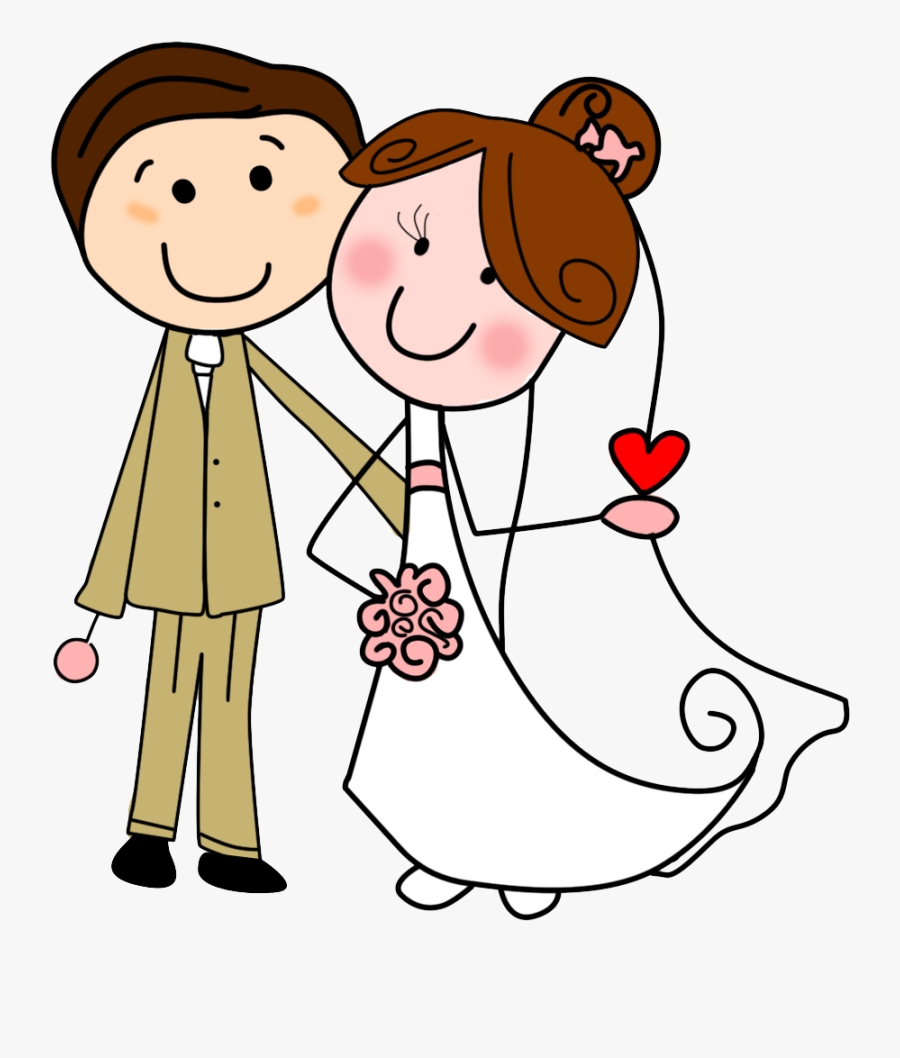 Bride And Groom Clipart At Getdrawings - Casamento Desenho, Transparent Clipart