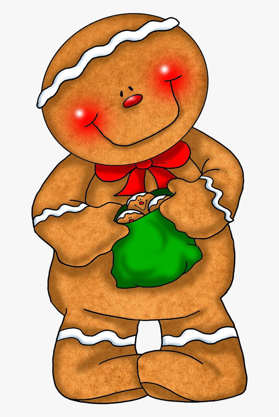 Transparent Background Gingerbread Man, Transparent Clipart
