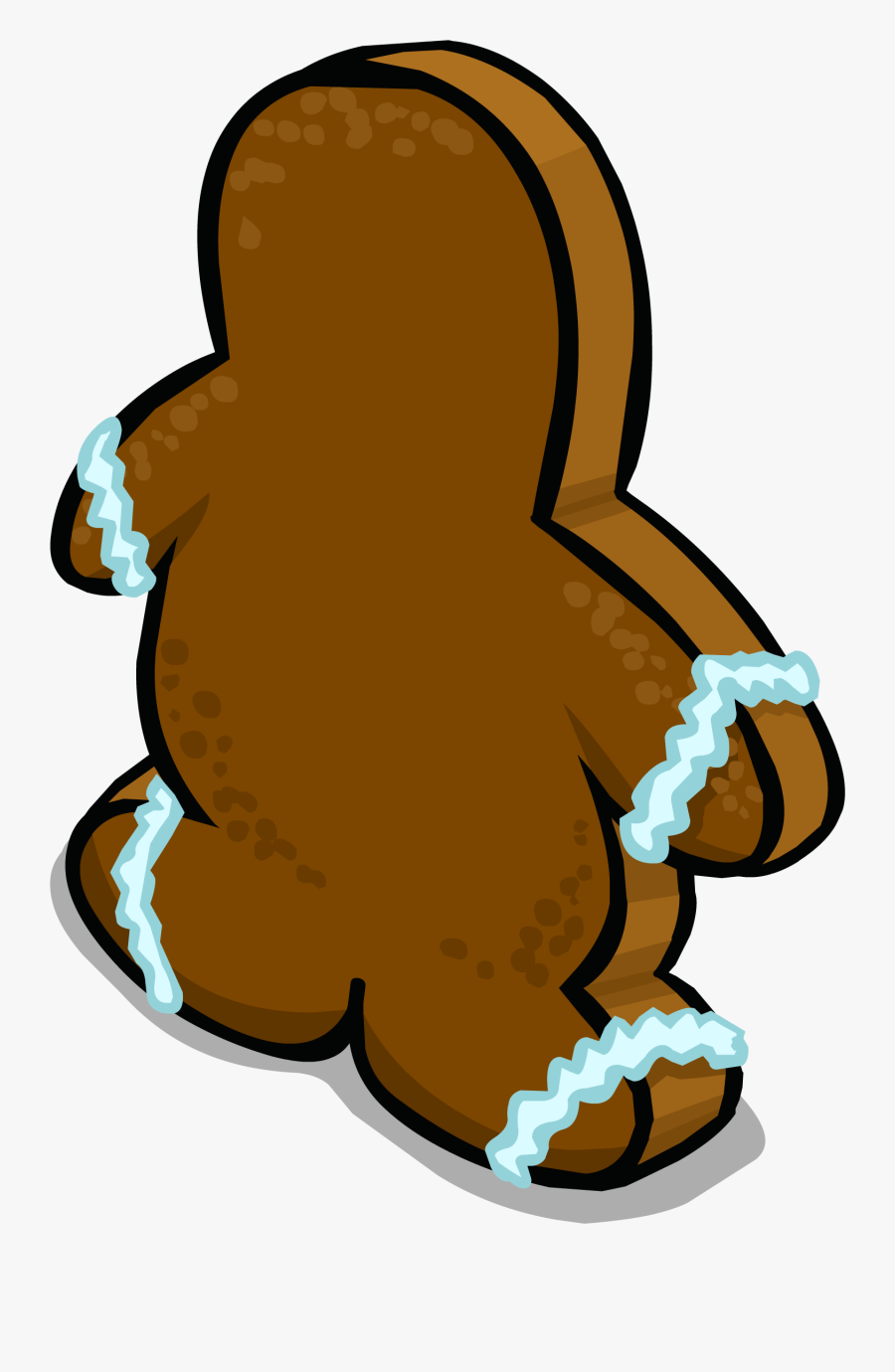 Transparent Gingerbread Man Clipart - Gingerbread Man Club Penguin, Transparent Clipart