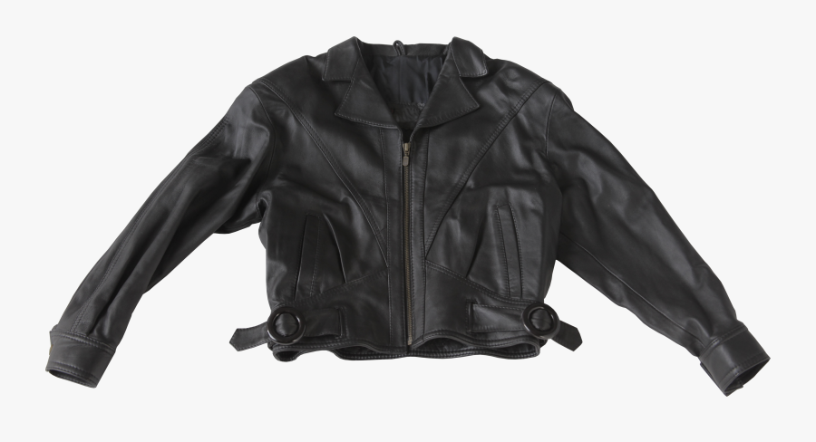 Black Jacket Clipart - Leather Jacket Transparent Background, Transparent Clipart