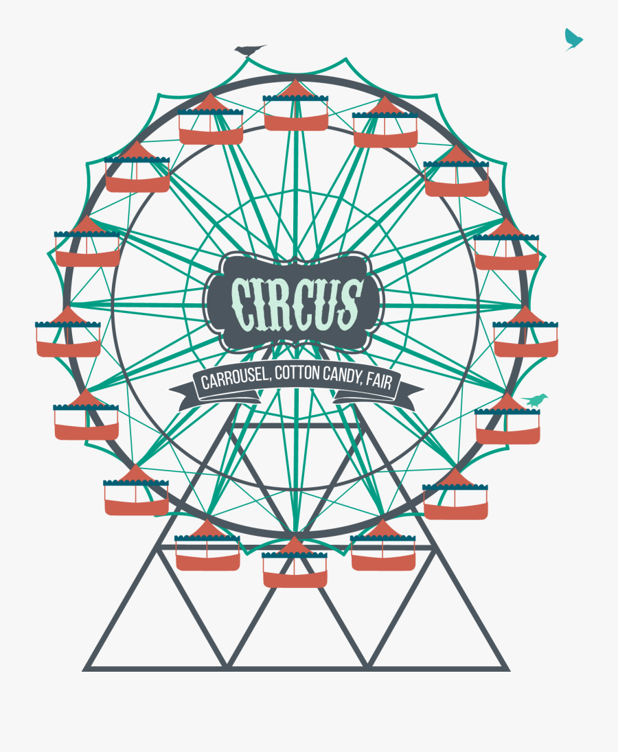 Ferris Wheel Amusement Park Clip Art - Ferris Wheel Amusement Park Png, Transparent Clipart