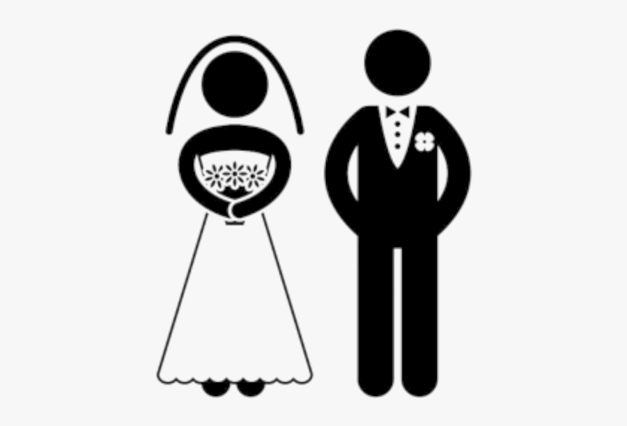 Symbol Of Bride And Groom, Transparent Clipart