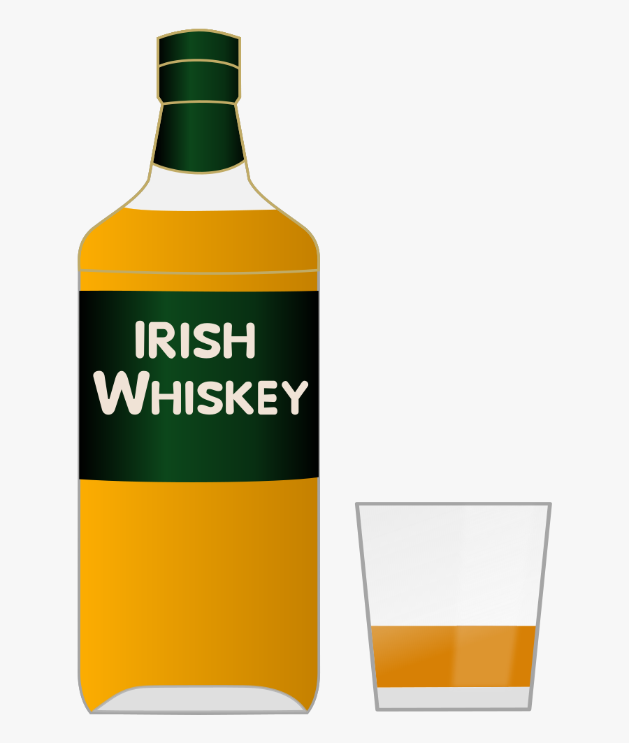 Glass Bottle,liqueur,drink - Clip Art Png Whisky Bottle Clipart, Transparent Clipart