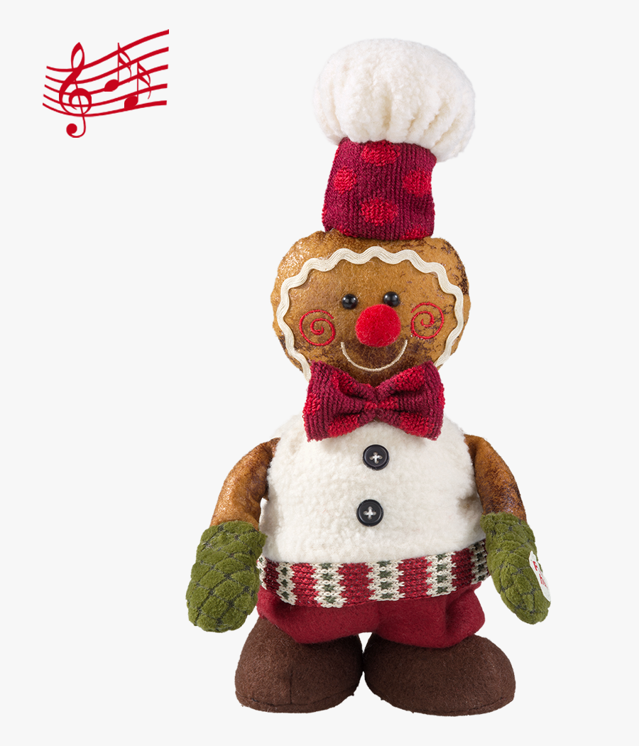 Clip Art Dancing Gingerbread Man - Stuffed Toy, Transparent Clipart