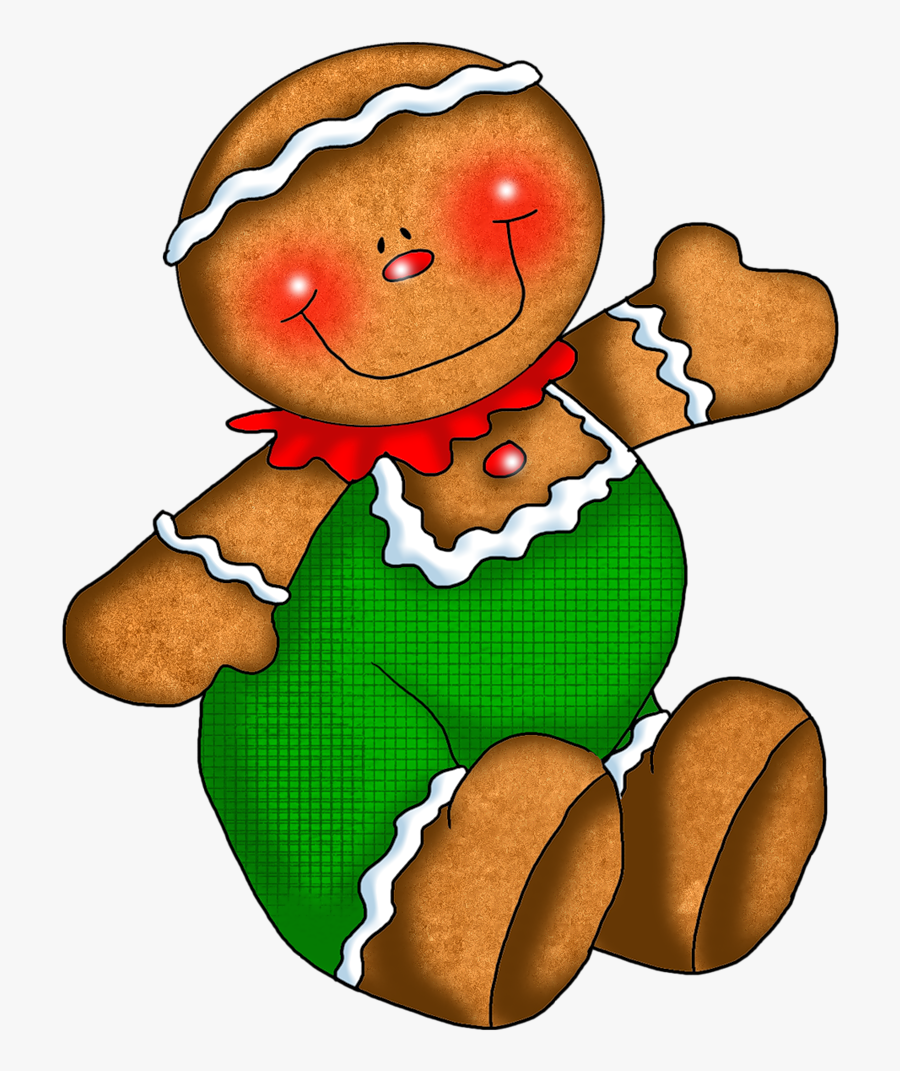 Christmas Transparent Background Gingerbread Man Clipart, Transparent Clipart