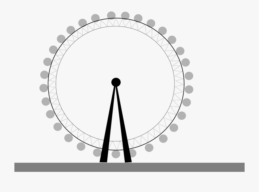 Ferris Wheel, Funfair, London Eye, Amusement Park, - London Eye Without Background, Transparent Clipart
