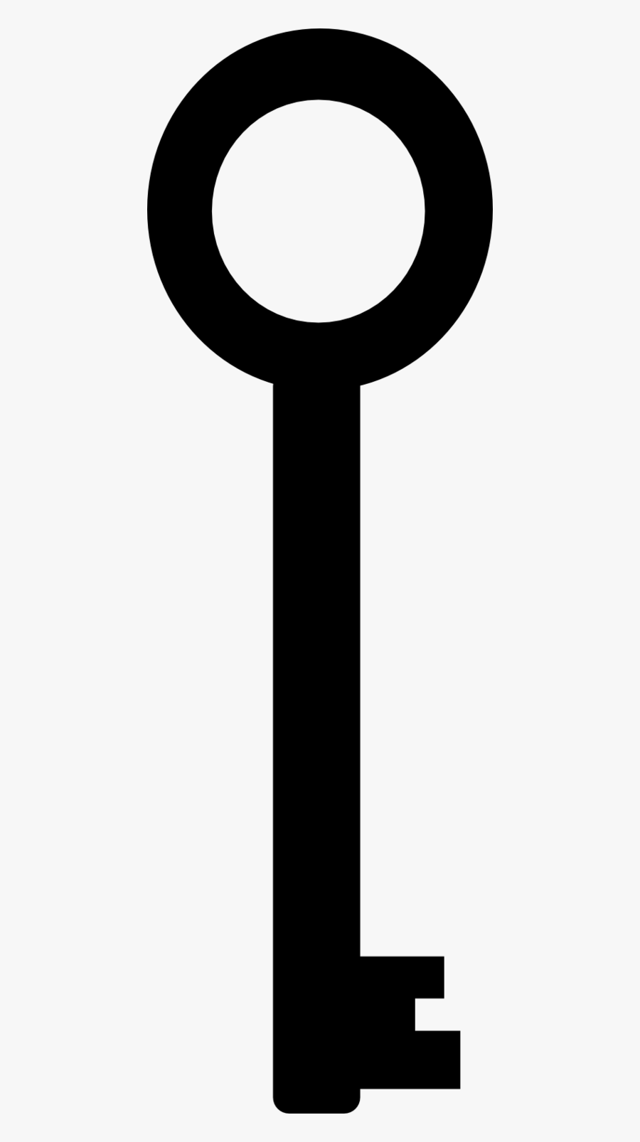 Key Clipart Handcuff - Black Key Clipart, Transparent Clipart