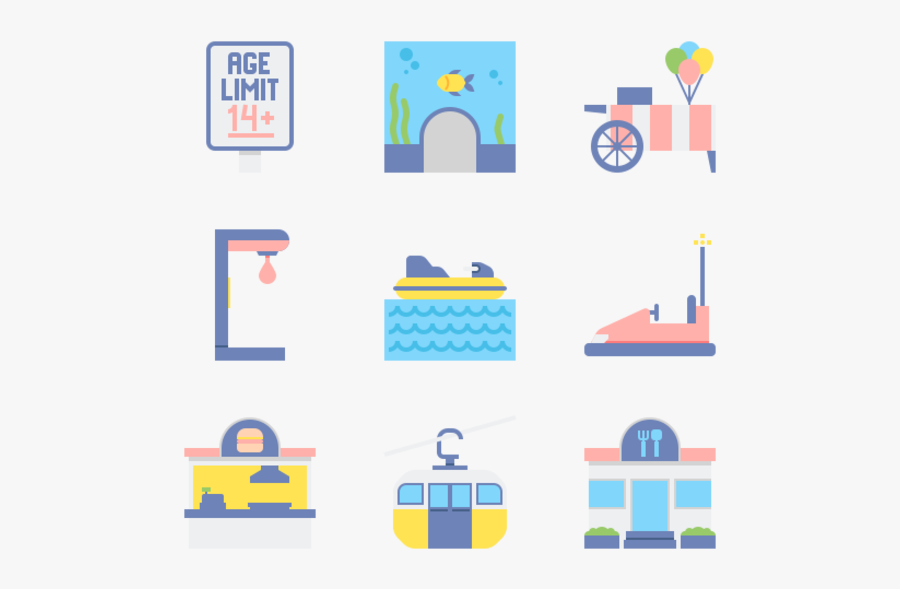 Theme Park, Transparent Clipart