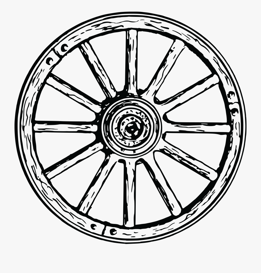 Free Clipart Of A Wagon Wheel - Wagon Wheel Clipart Black And White, Transparent Clipart