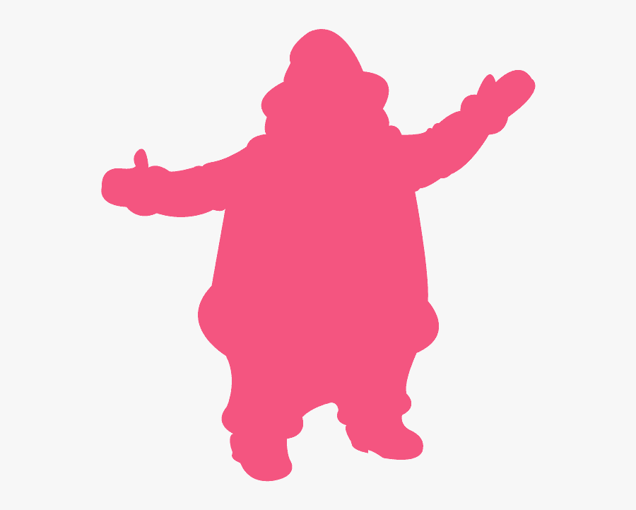 Silueta De Papa Noel, Transparent Clipart