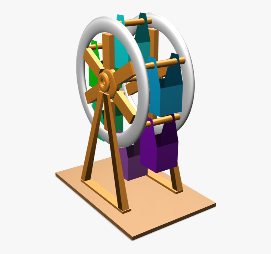 Transparent Ferris Wheel Png - Illustration, Transparent Clipart