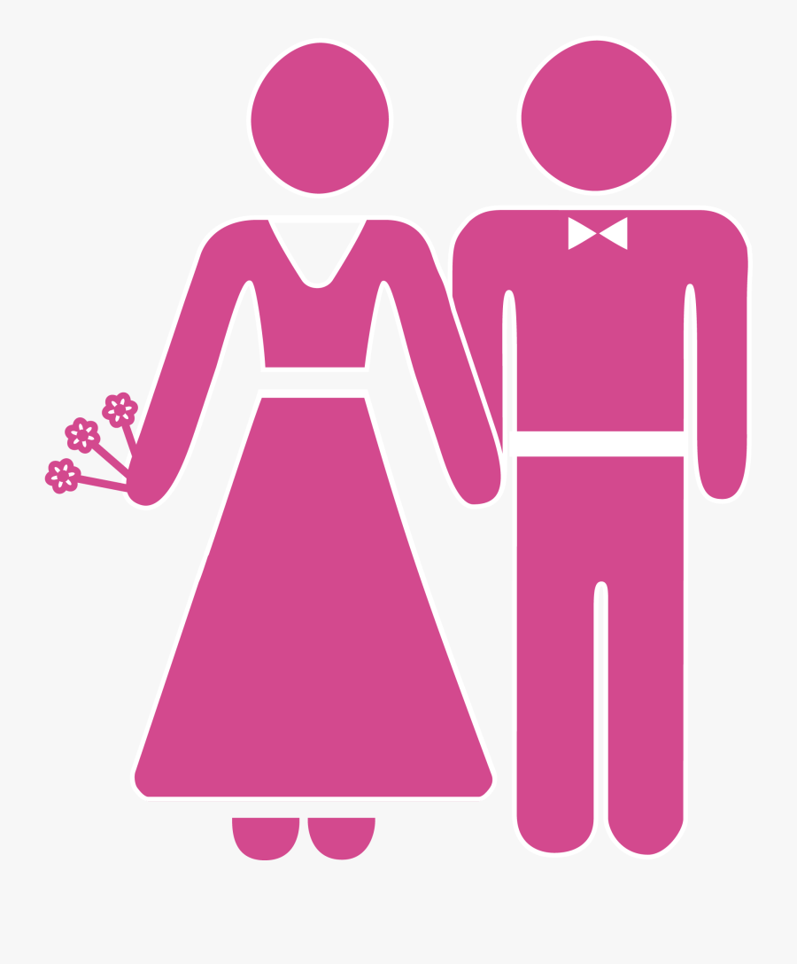 Wedding Invitation Marriage Icon - Pictogram Wedding Couple, Transparent Clipart