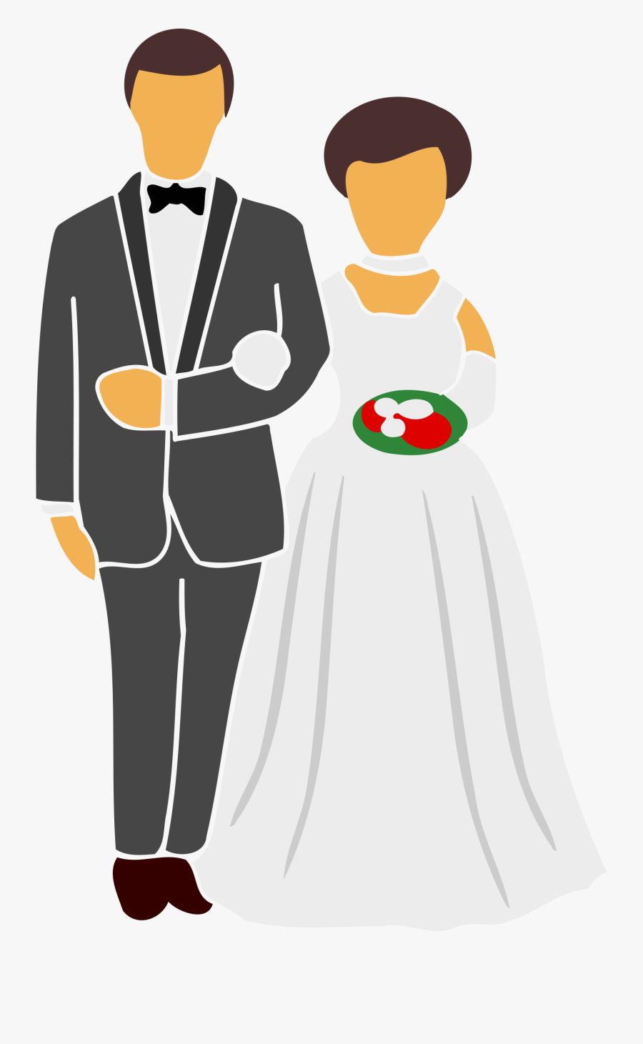 People Getting Married Clipart, Transparent Clipart