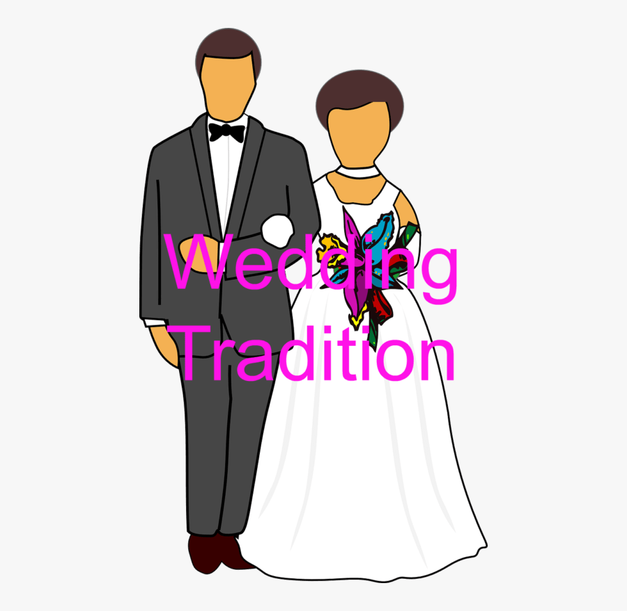 Bride And Groom Clipart - People Getting Married Clipart, Transparent Clipart