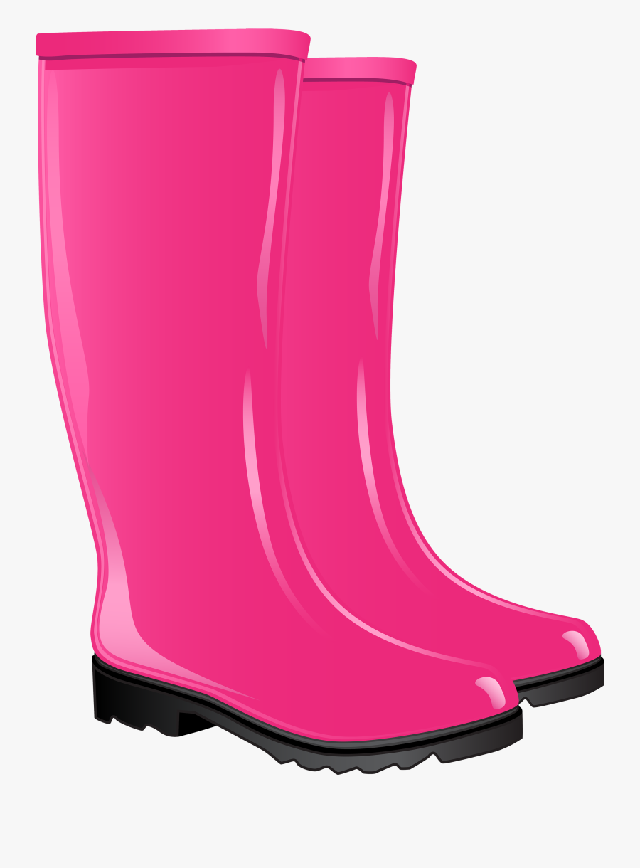 Pink Rubber Boots Png Clipart - Rubber Material Clipart, Transparent Clipart