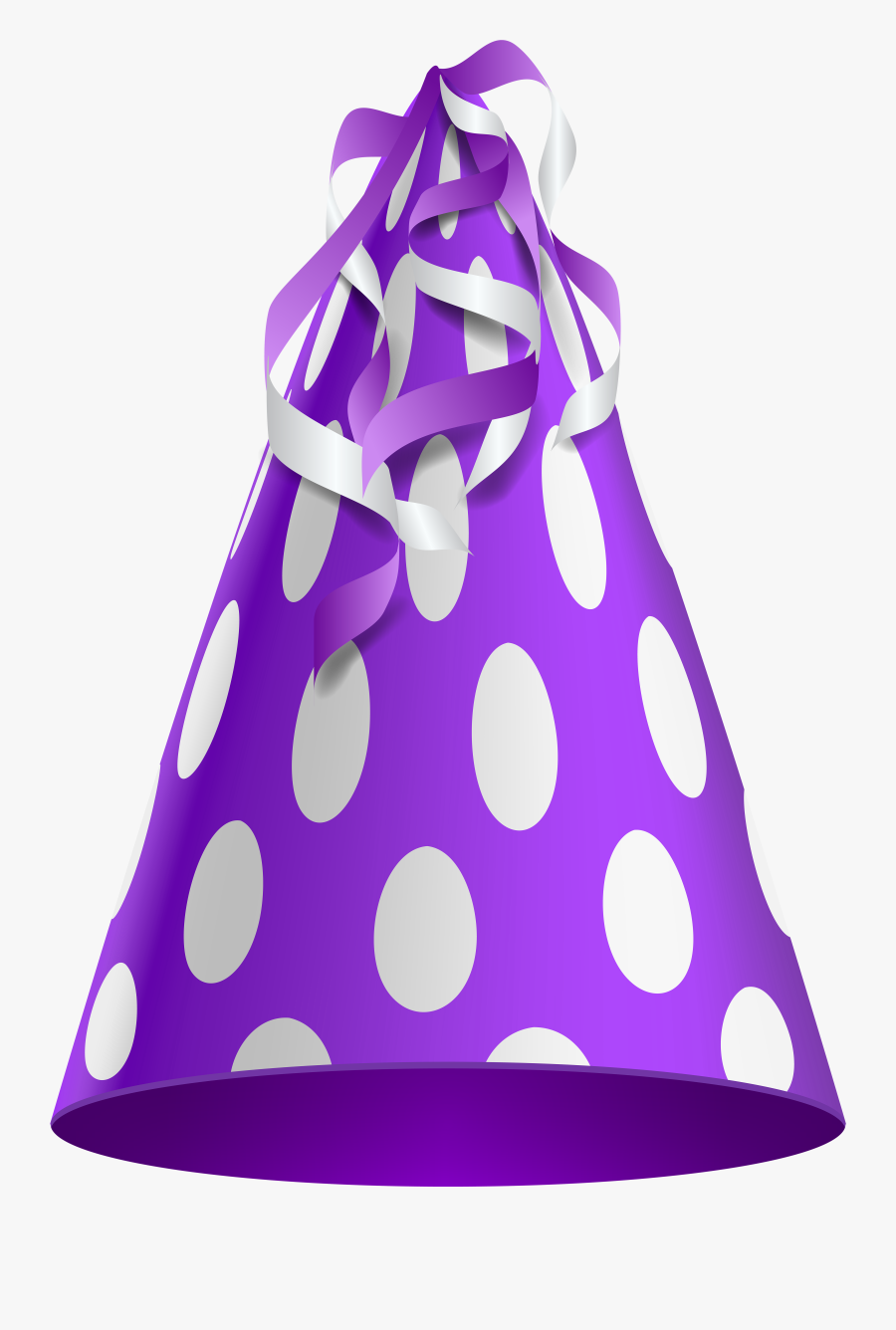 Transparent Party Dress Clipart - Purple Party Hat Png, Transparent Clipart