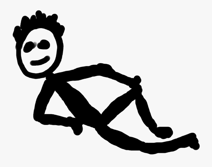 Cartoon Sitting Laid Back Free Picture - Laid Back Png, Transparent Clipart
