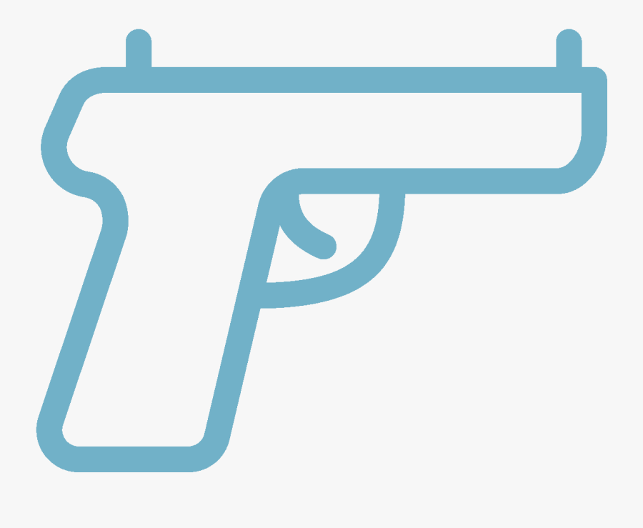 Handcuffs Item Transparent Free - Firearm, Transparent Clipart