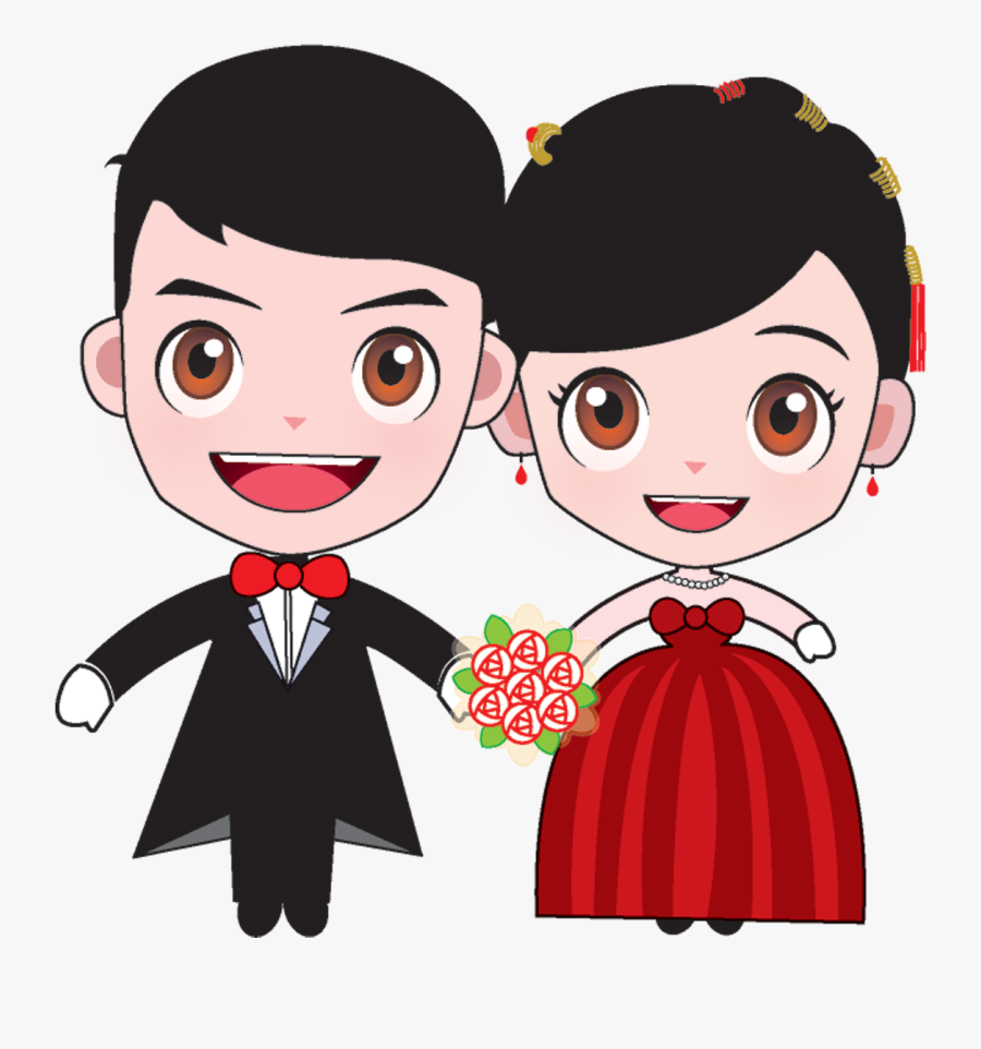 Bridegroom Marriage Cartoon Wedding Bride And - Wedding Cartoon Images Hd, Transparent Clipart