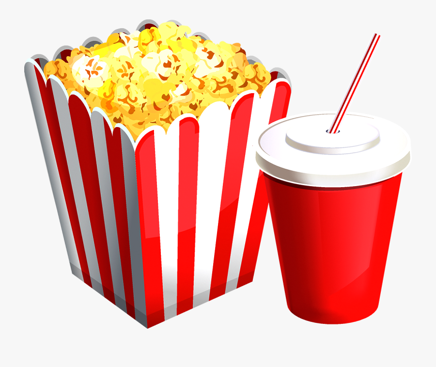 Transparent Popcorn And Drink Clipart, Transparent Clipart