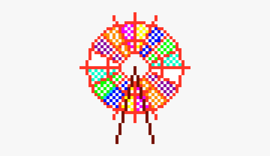 Ferris Wheel Pixel Art, Transparent Clipart