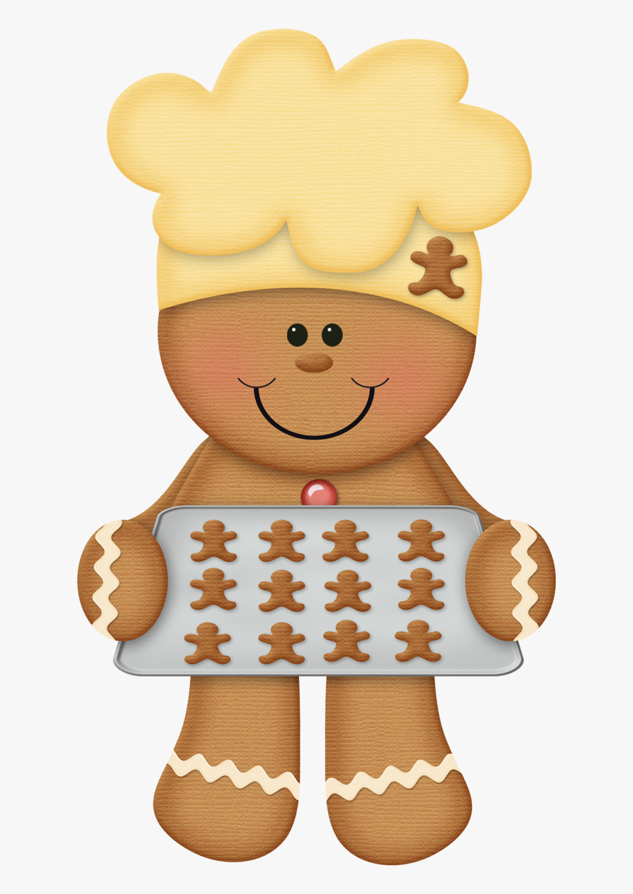 Merry Clipart Gingerbread - Clipart Christmas Gingerbread Man, Transparent Clipart
