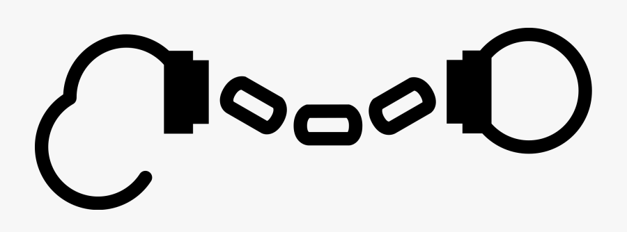 File - Handcuffs - Svg - Handcuffs Vector - Handscuff Svg, Transparent Clipart