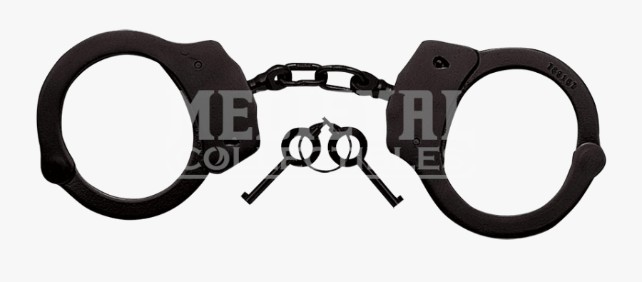 Royalty Free Tactical Black Double Locked - Belt Handcuff, Transparent Clipart