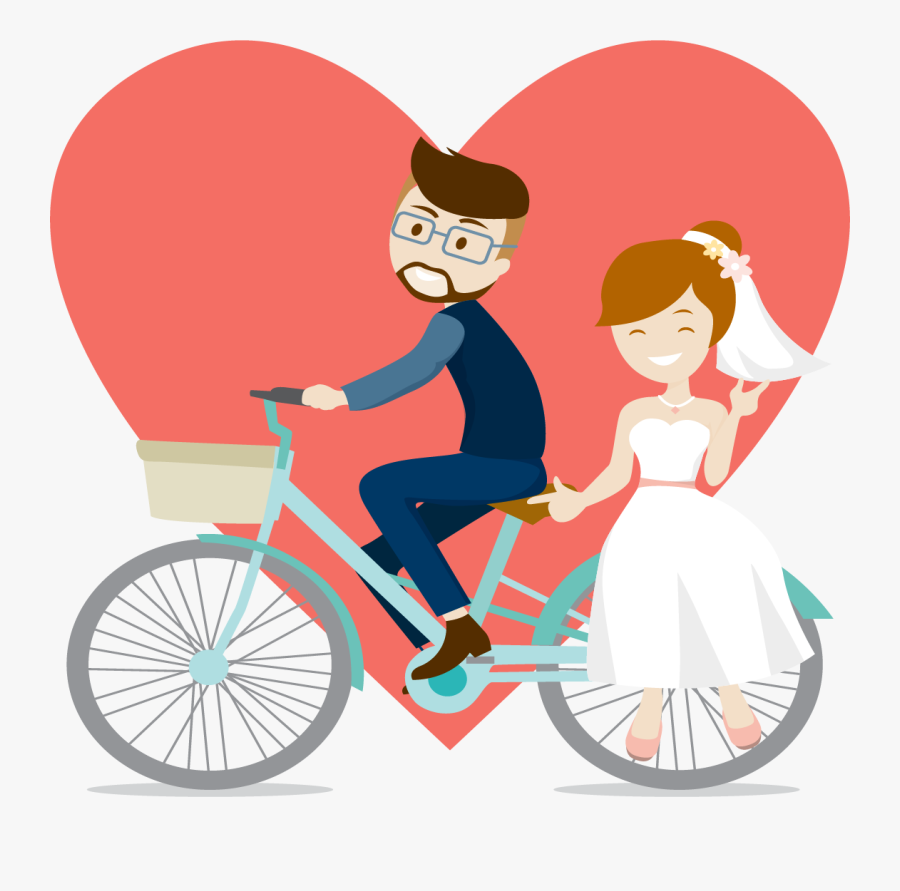 Wedding Invitation Marriage Engagement Bride - Engagement Couple Cartoon Png, Transparent Clipart
