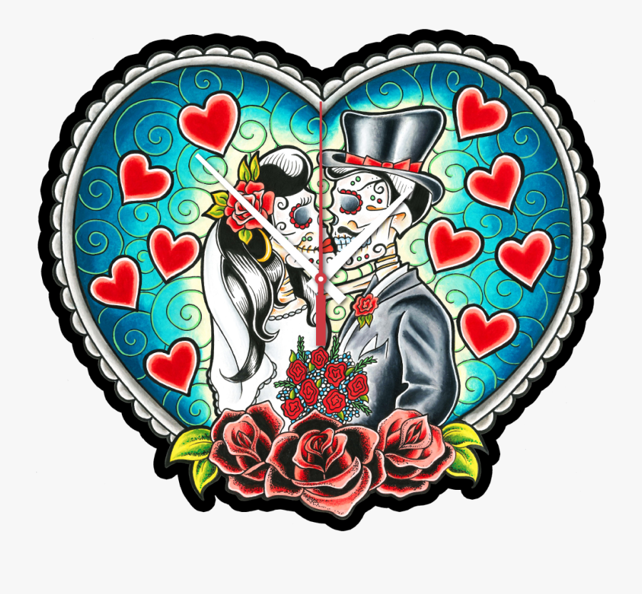 Day Of The Dead Clipart Bride Groom - Day Of The Dead Groom And Bride, Transparent Clipart