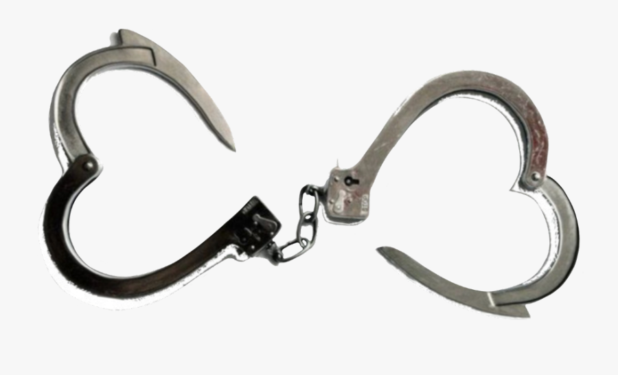 Handcuffs Heart Hearts Cyber Cybergoth Freetoedit - Hook, Transparent Clipart