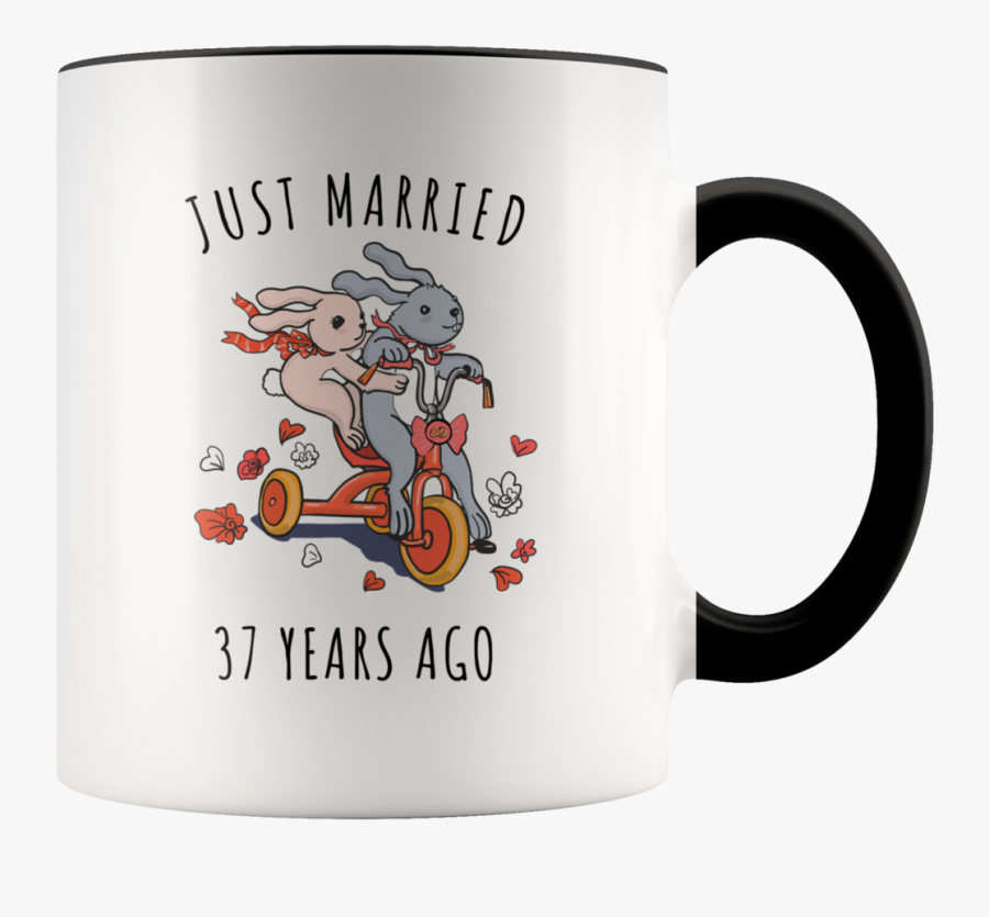 Just Married 37 Years Ago - Marriage 19th Wedding Anniversary, Transparent Clipart