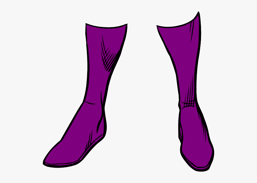 Purple Boots Clipart, Transparent Clipart