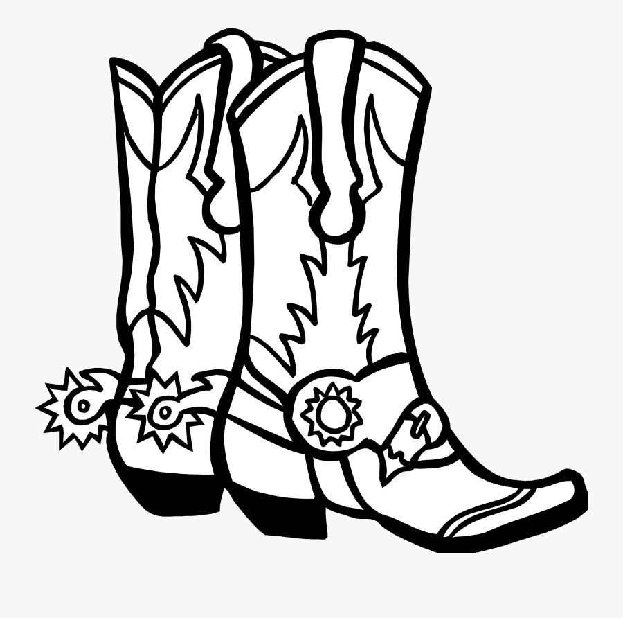 Cowboy Boots Drawing Easy, Transparent Clipart