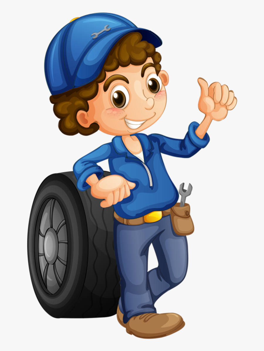 Vector Library Mechanic Vector Female - Mechanics Cartoon, Transparent Clipart