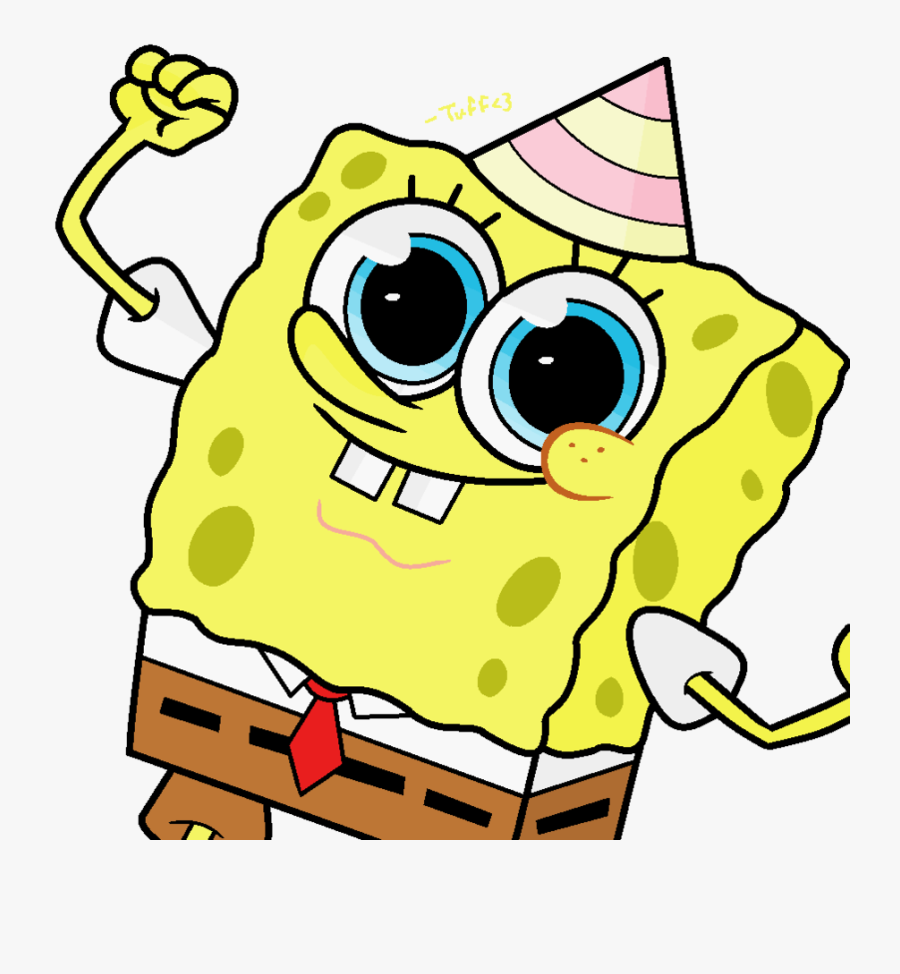 Transparent Birthday Hat Clipart - Spongebob Happy Birthday Png, Transparent Clipart