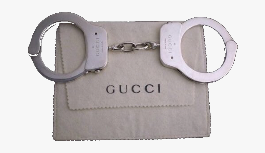 #gucci #handcuffs #cuffs #grunge #aesthetic #remix - Gucci Handcuffs, Transparent Clipart
