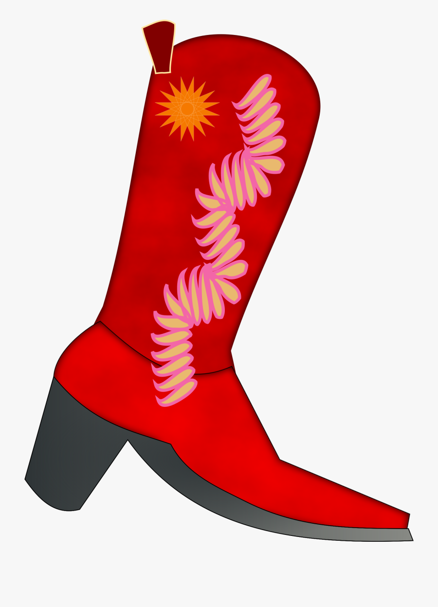 Transparent Cowboy Boot Png - Red Cowboy Boots Clipart, Transparent Clipart