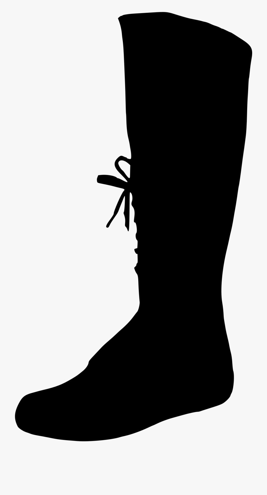 Clipart - Silhouette Boot, Transparent Clipart