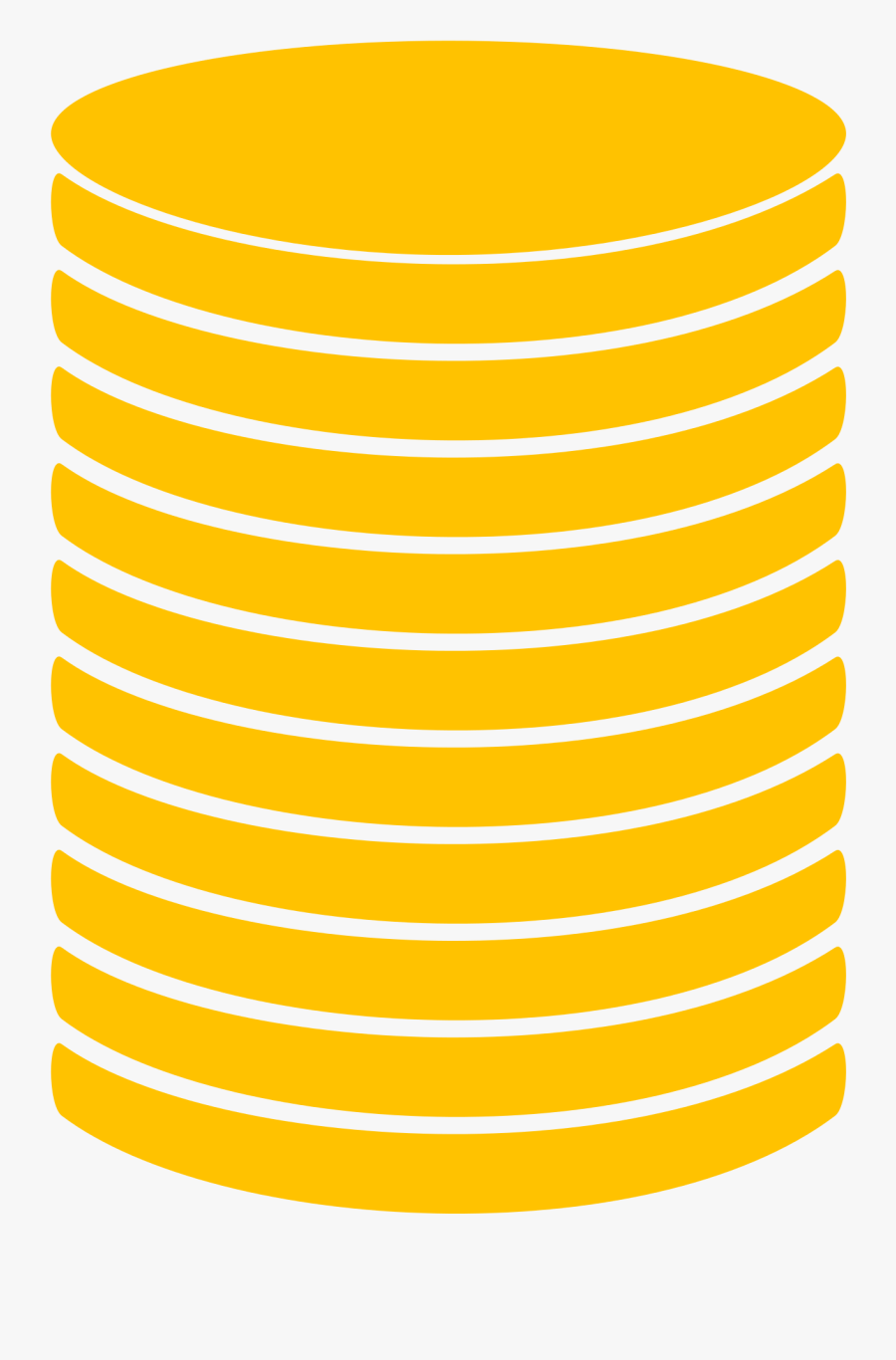 Coins Clipart Stacked Coin - Coin Stack Icon Transparent, Transparent Clipart