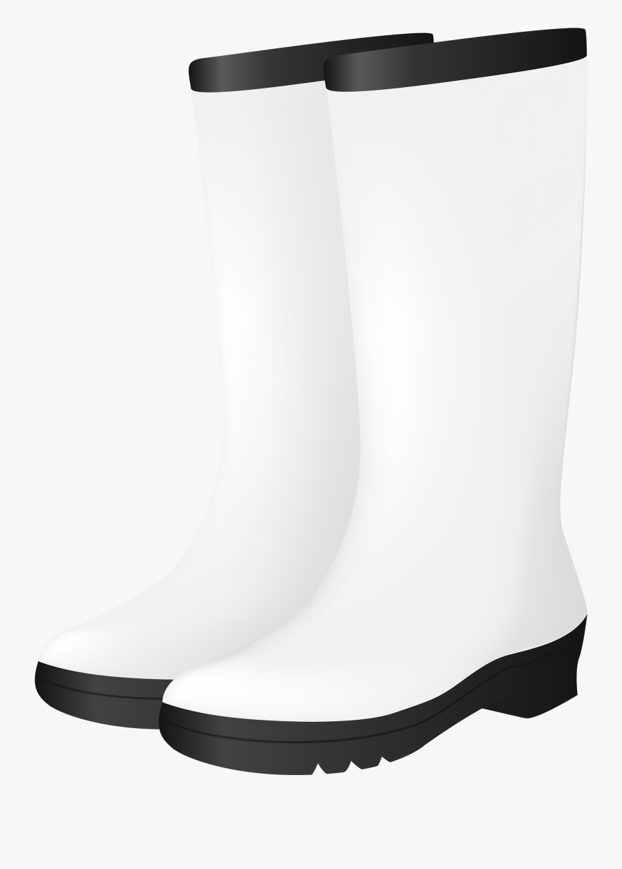 White Rubber Boots Png Clipart - White Rain Boots Png, Transparent Clipart