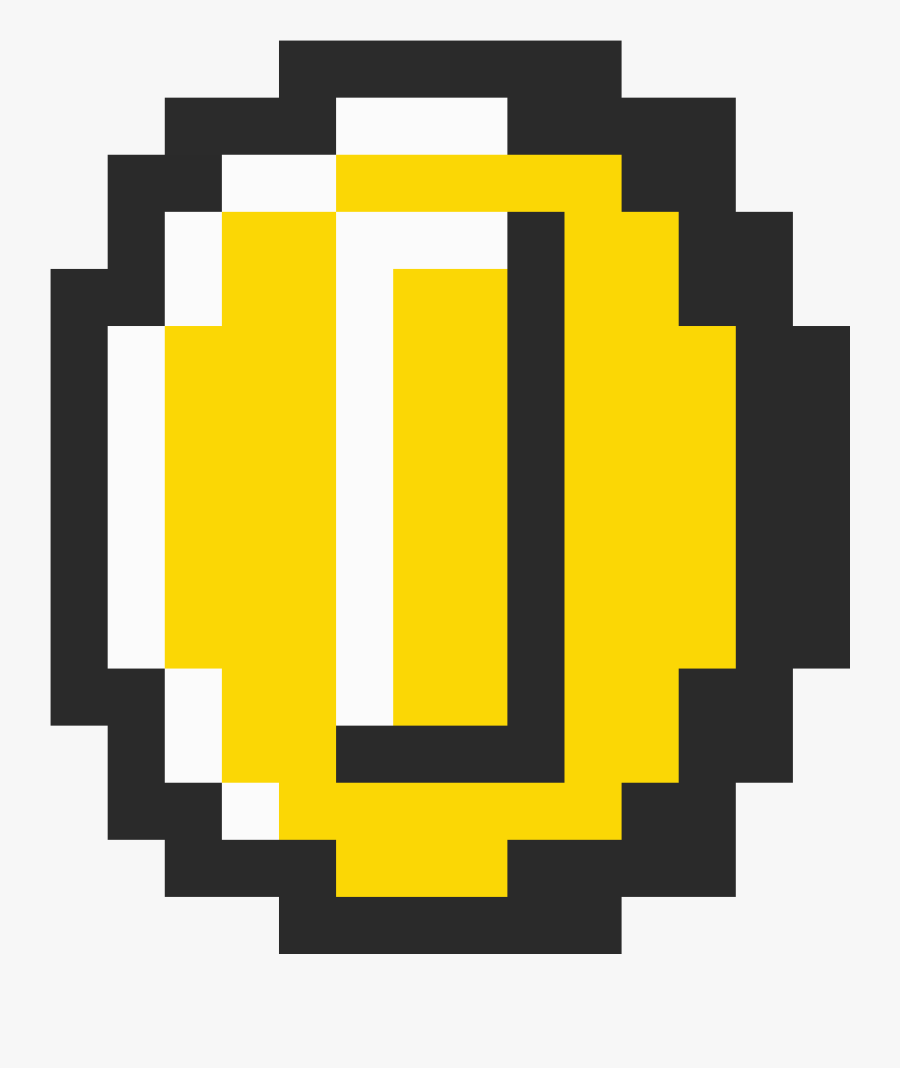 Coin Pixel Art Maker - Super Mario Bros 3 Coin, Transparent Clipart