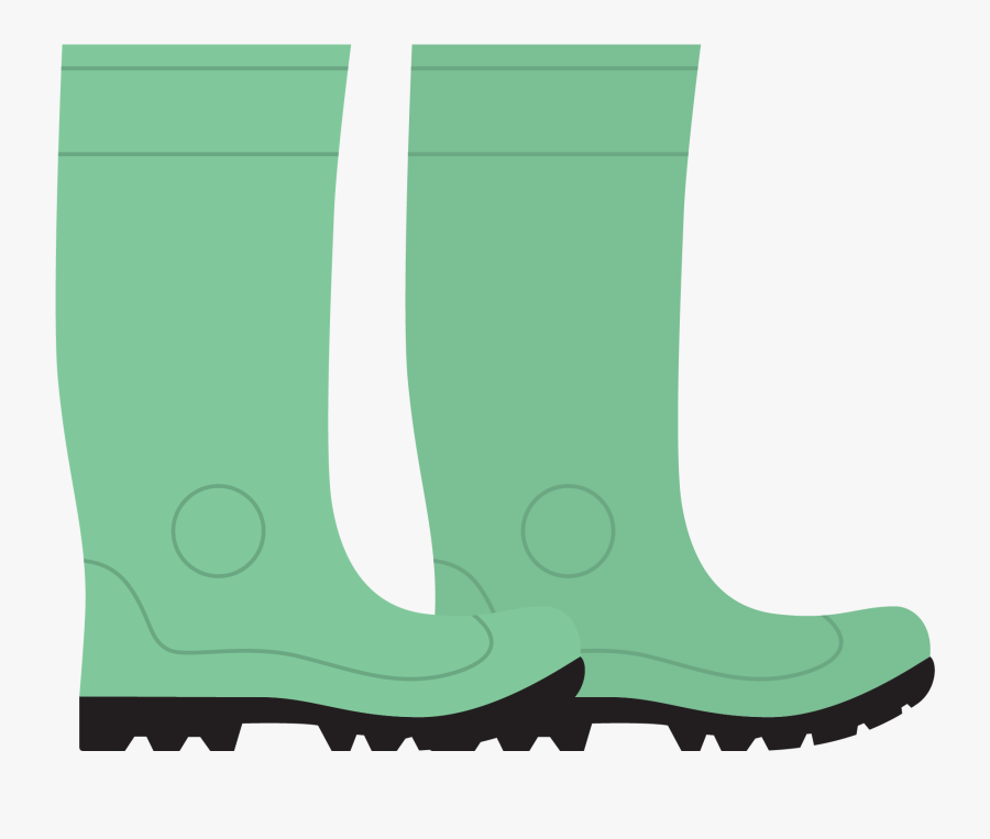 Green Clipart Rain Boot - Cartoon Rain Boots Clipart, Transparent Clipart