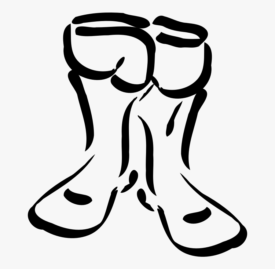 Boots - Black And White Boots Cartoon Png, Transparent Clipart