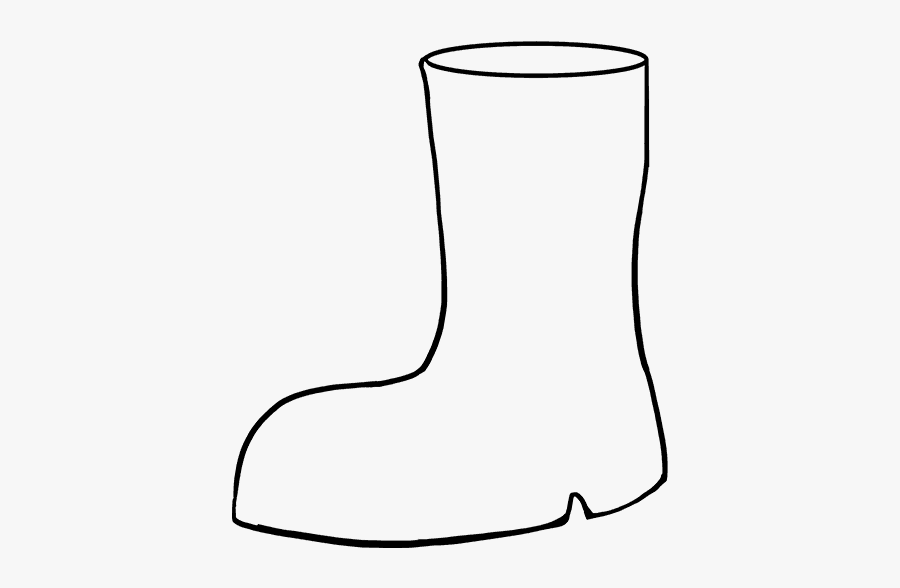 Clip Art Boots Drawing - Easy To Draw Boots, Transparent Clipart