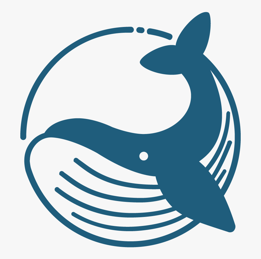 Blue Offering Initial Blockchain Cetacea Whale Coin - Blue Whale Foundation, Transparent Clipart