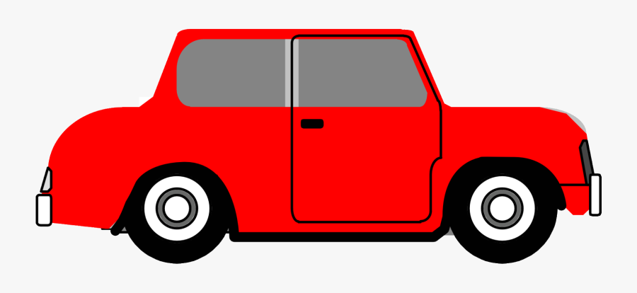Car, Automobile, One Door, Red - Clipart Non Living Things, Transparent Clipart
