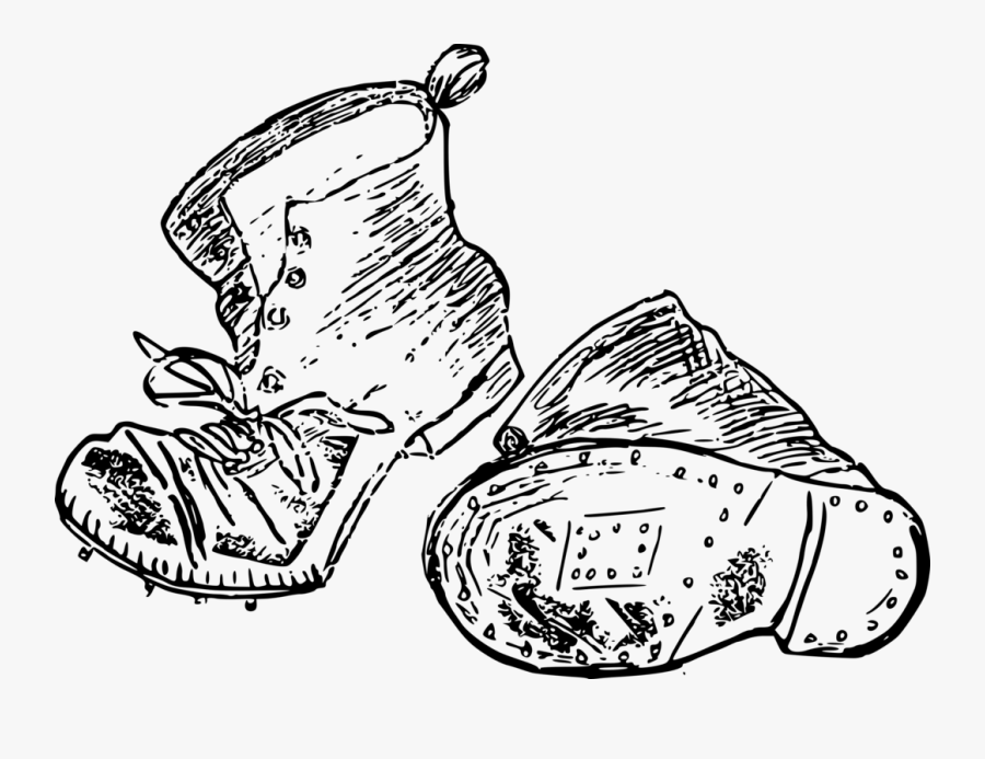 Art,monochrome Photography,carnivoran - Boot Drawing, Transparent Clipart